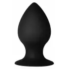 FORTO F-98 Cone Anal Plug with Suction Base – 10 cm – Black — Photo 2