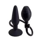 Silicone Inflatable Butt Plug – 14.5 cm (5.7″) – Black — Photo 1