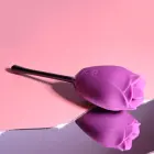 Playboy Pleasure Petal Wild Astor rožu stimulators – 16.5 cm (6.5″) – rozā — Foto 3