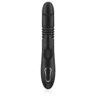 Black&Silver Kenji vibrating & rotating silicone vibrator – WatchMe compatible – 24.5 cm — Photo 6