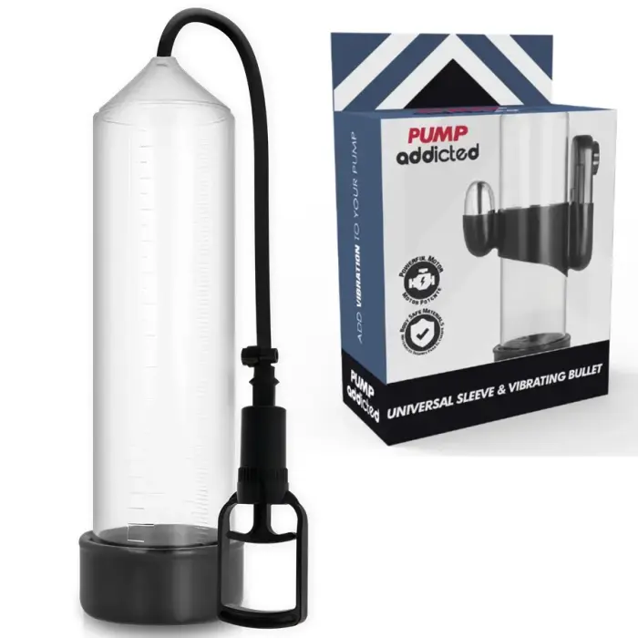 Pump Addicted RX7 caurspīdīga vakuumterapijas sistēma ar vibrāciju 24 cm