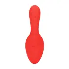 Loveline Mini Triple Stimulation Vibrator Scarlet Kiss – kompakts silikona vibrators ar trīspunktu stimulāciju – sarkans — Foto 5