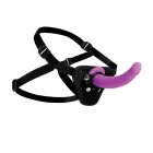 Navigator strap-on izliekts dildo ar regulējamu jostu – 18 cm (7″) – violets — Foto 4
