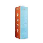 Rievots truša vibrators – 18 cm (7″) – zils — Foto 2
