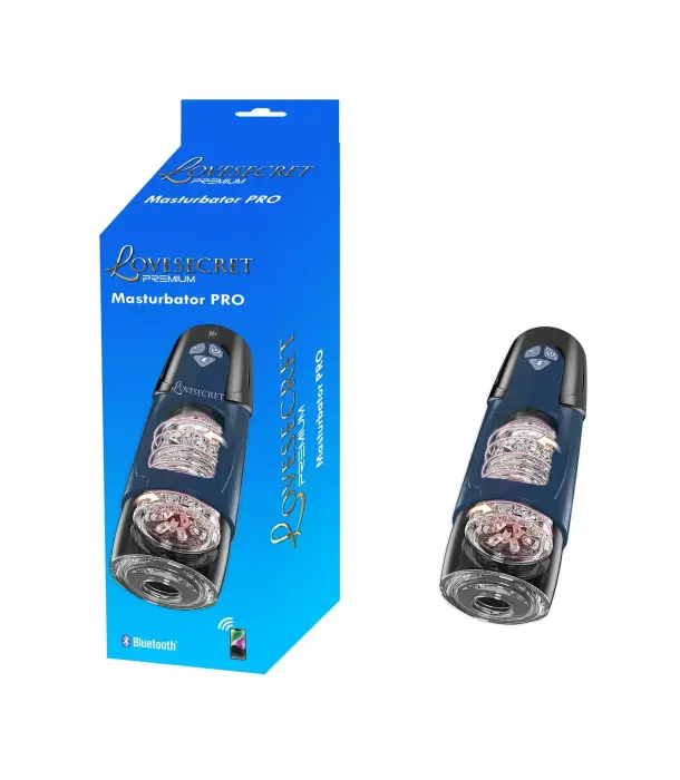 Lovesecret Premium Masturbator Pro App Function – 27 cm – melns