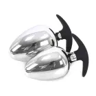 Anal Plug BIG-S Handle – 12 cm (4.7″) – Silver — Photo 4