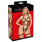 Bad Kitty ķermeņa siksnu josta – rozā – S/M — Foto 1