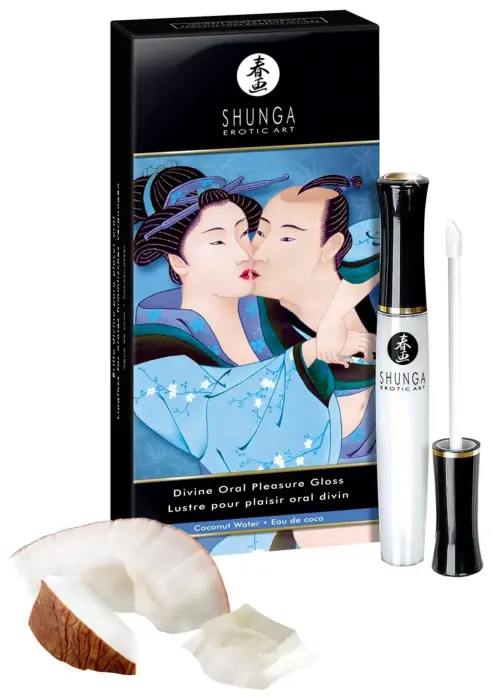 Shunga Divine Oral Pleasure Gloss Coconut Water – 10 ml Foto 4