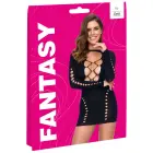 Fantasy must minikleit väljalõigete ja rihmadega – S/M — Foto 1