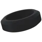 3-Piece Silicone Cockring Set – Black — Photo 3