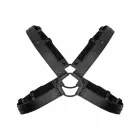 Lionel Adjustable Faux Leather Body Harness – Black — Photo 4