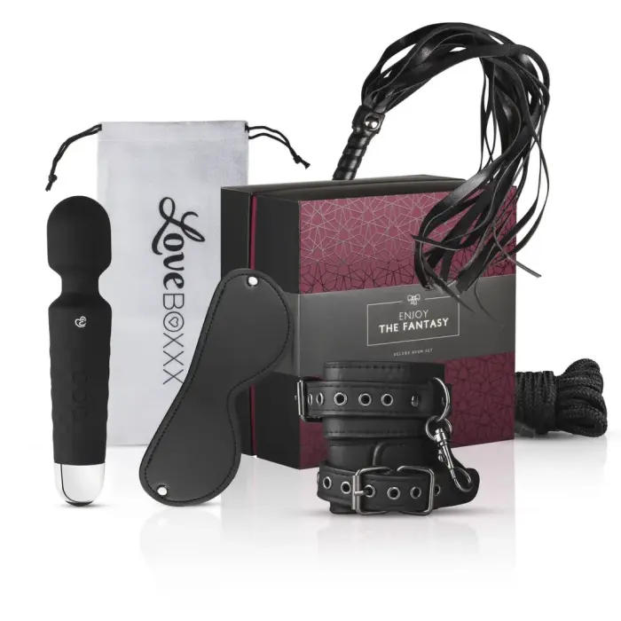 Loveboxxx BDSM Essentials luxury set – 6 accessories – black