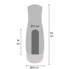 Deep Squeeze Nutbuster мастурбатор тройного действия – черный — Фото 11
