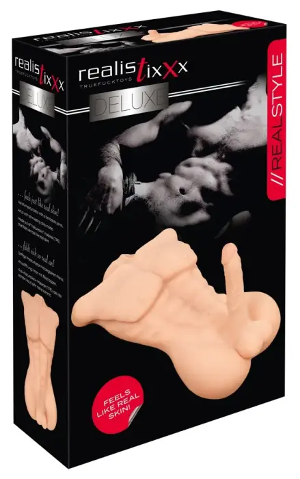Realistixxx Deluxe Man liemens masturbatorius – kūno spalva