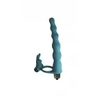 Lola Games Pure Passion Jungle Bunny strapon vibrators ar dubultu penetrāciju – 17 cm – zaļš — Foto 2