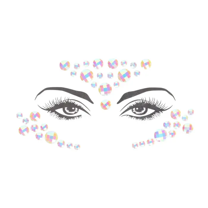 Ķermeņa rotaslietu uzlīmes – Sejai – Spīd tumsā Foto 3