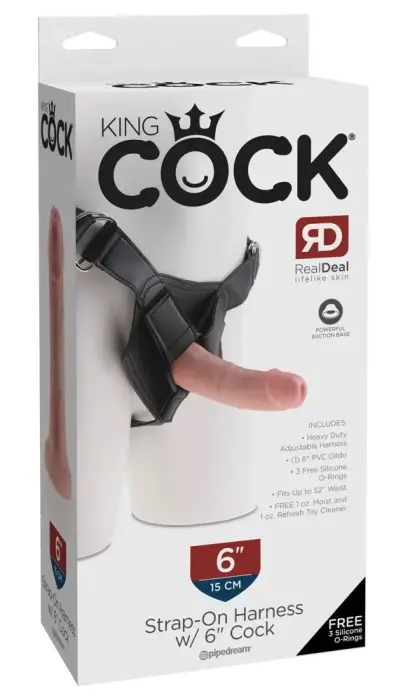 King Cock strap-on dildo – 15.2 cm (6″)