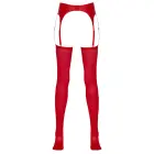 Cottelli Lingerie – wetlook suspender belt with stockings – red – S/M — Photo 9
