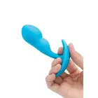 B-Vibe Prostate-Stimulating SnugPlug Anal Plug – S – Blue — Photo 7