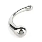 The Curvy G-spot Double Ended Dildo – 18 cm – Silver — Photo 1