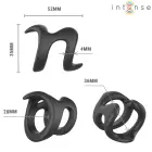 INTENSE Nikolaj Adjustable Ring Model 8 – U-Shape, Flexible, Black — Photo 5
