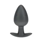 Smooth Silicone Large Anal Plug – 8.9 cm (3.5″) – Gunmetal — Photo 4