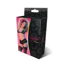 Magic Silk Exposed Triangle Bra and Cheeky Brief Set – Black – L/XL — Photo 1