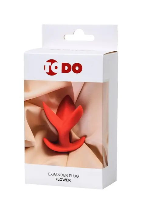 ToDo Flower Red Expander Plug – 10 cm – Red Photo