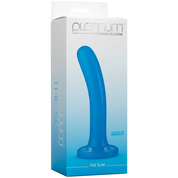The Slim dildo – 15 cm (6″) – Melns