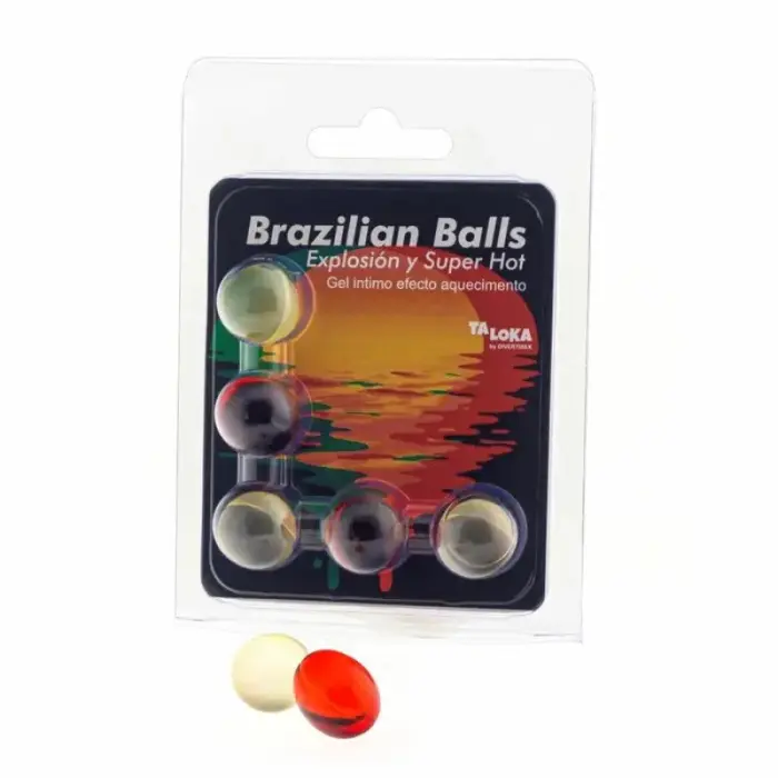 Taloka Brazilian Balls massage gel capsules – Super Hot warming effect – 5 pcs