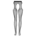 Cottelli Collection Sparkle Net Suspender Tights S-L – Black — Photo 8
