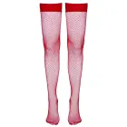 Cottelli Collection Hold-Up Stockings Red XL Silicone Grip — Photo 4
