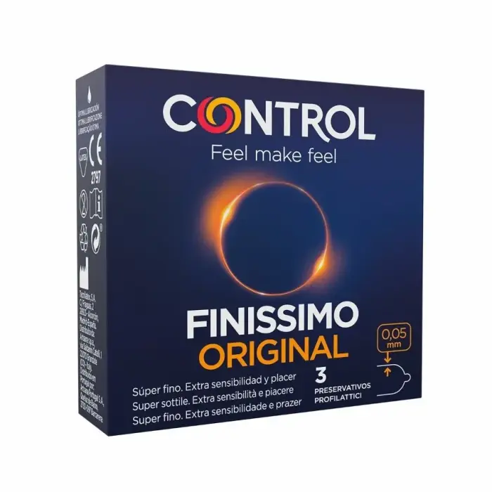 Control Finissimo ультратонкие эргономичные латексные презервативы – 3 шт.