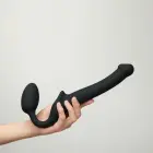 Semi-Realistic Bendable Strap-On Dildo – 17 cm (6.7″) – Black — Photo 7