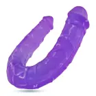 Double Trouble divpusējs dildo – 27 cm (10.6″) – Violets Foto 2