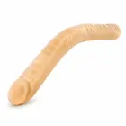 Blush B Yours 18 Inch Double Flexible Dildo – бежевый – ПВХ, безопасный для тела – 45,7 см — Фото 4