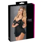 Cottelli Collection Babydoll Ruffles Babydoll – Black – XL — Photo 1