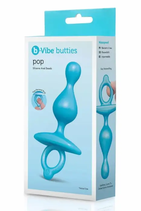 b-Vibe POP Silicone Flexible Beads – анальные шарики – силикон – чёрный – 12,7 см