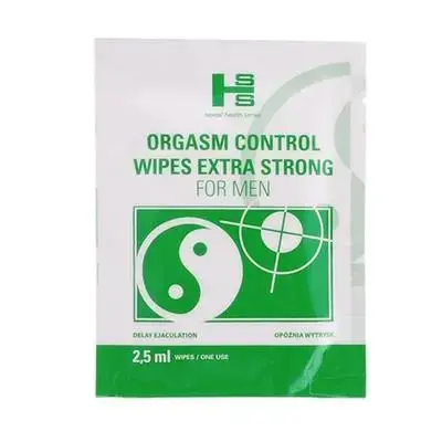 Orgasm Control Delay Wipes – 6 pcs