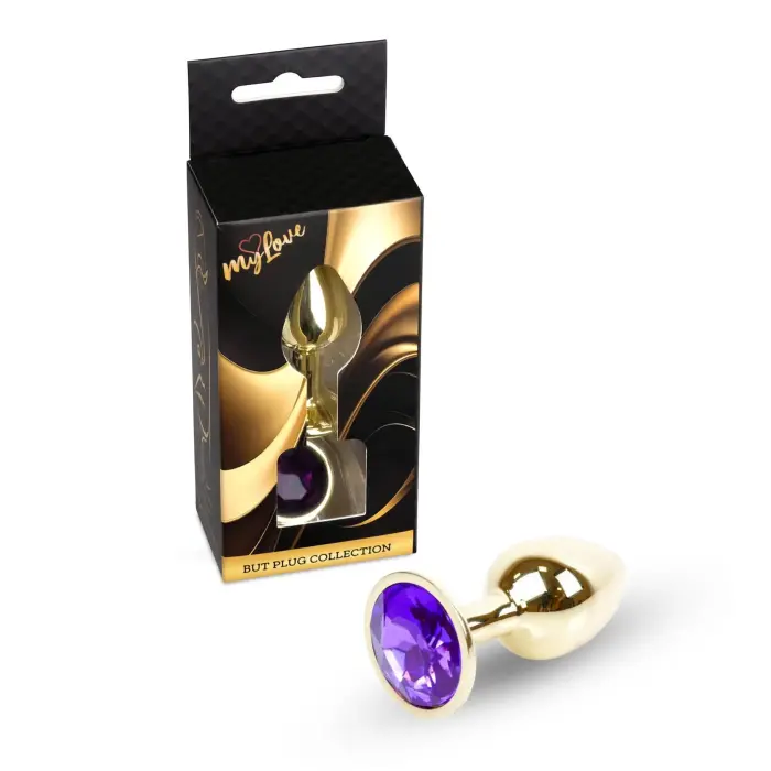 MyLove Toys Jewellery Gold anālais spraudnis – 7 cm (2.8″) – Violets