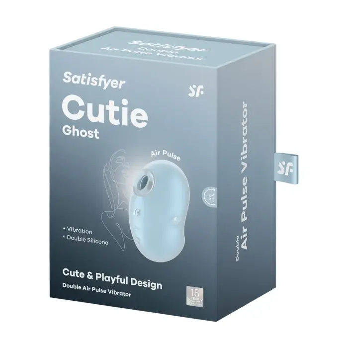 Satisfyer Cutie Ghost воздушно-импульсный стимулятор – 11.2 cm (4.4″) – синий