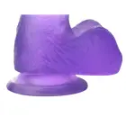 LoveToy Jelly Studs Crystal Dildo – фиолетовый – маленький – присоска – 6" / 15,2 см — Фото 5