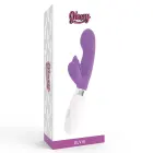 Dorcel Glossy Elvi – вибратор-кролик с двойным мотором – 10 режимов, силикон – фиолетовый – 12 см — Фото 6