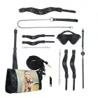 Ouch! Venice Collection BDSM rinkinys – juodas — Nuotrauka 1