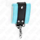 KINK Premium запираемые фиксаторы для запястий – чёрные/синие – 21-28 cm — Фото 5
