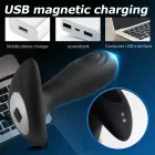 Dual Tapping vibruojantis analinis kištukas – USB įkrovimas Photo