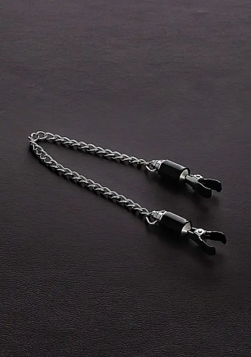 Бочкообразные зажимы для сосков с цепочкой (пара) Фото num