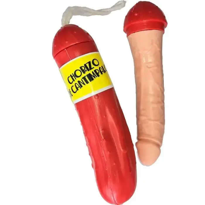 Diablo Picante "Chorizo Cantipalo" sausage-shaped dildo – red – 21 cm