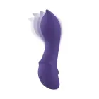 Teazers Curling Mini Vibrator – 17.4 cm (6.85″) – Midnight Violet Photo