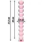 Ibiza Nebula Series Model 22 stikla dildo – 21.5 cm (8.5″) – rozā — Foto 3